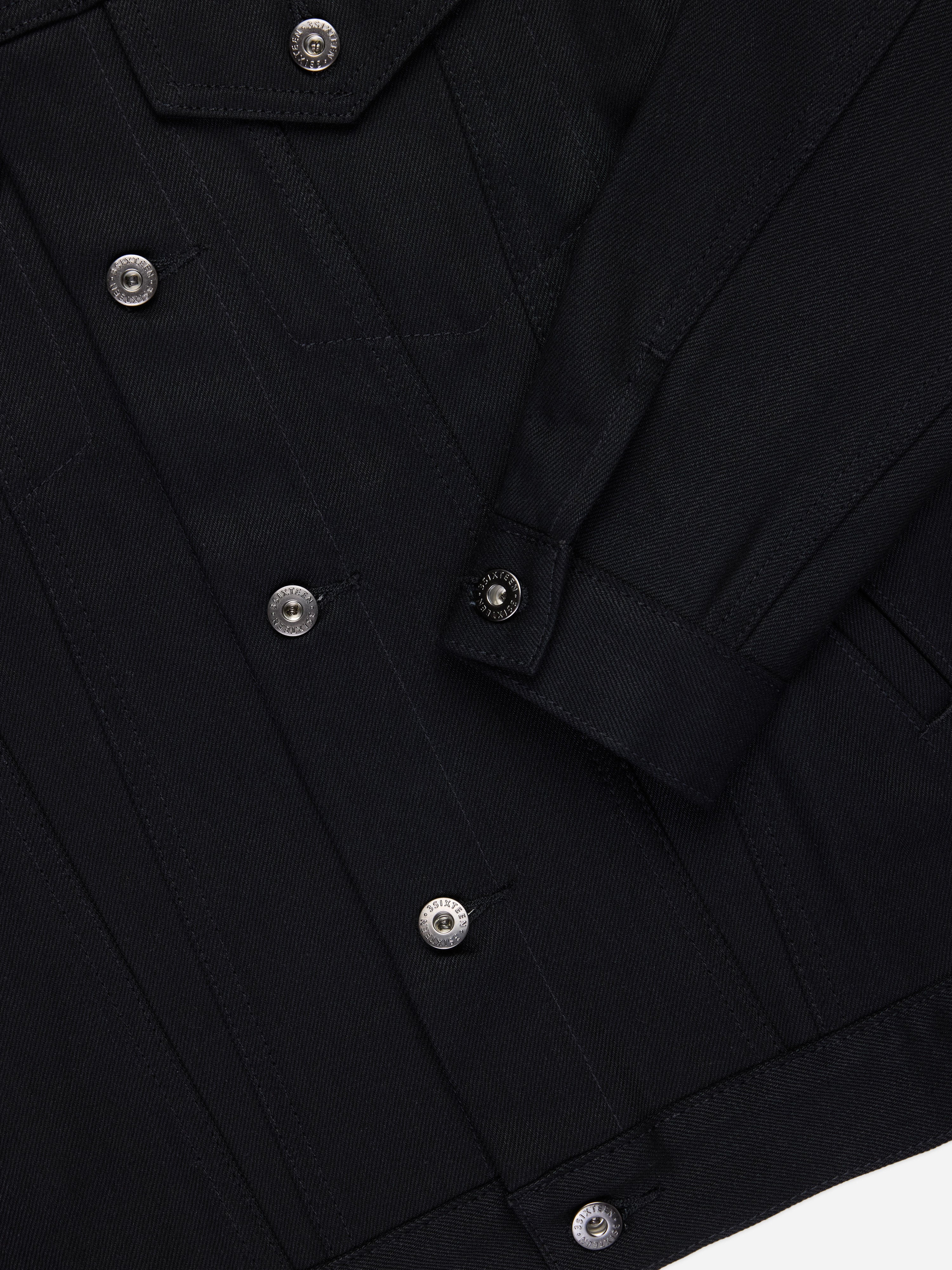 Type 3s Denim Jacket ~ Double Black – 3sixteen