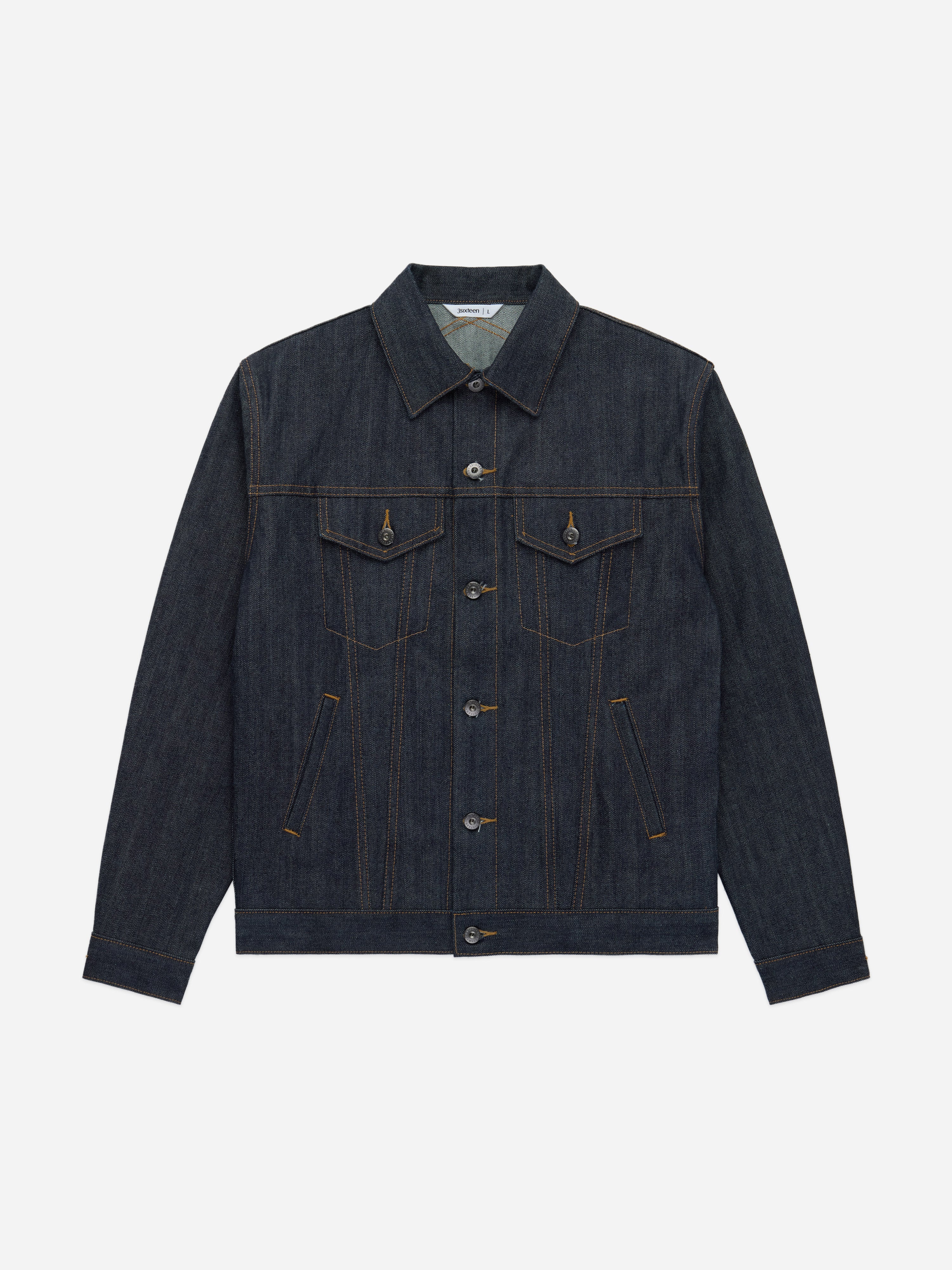 Type 3s Denim Jacket ~ Raw Indigo – 3sixteen