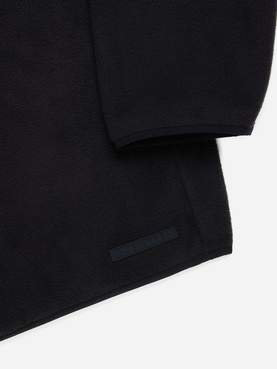 Asymmetrical Fleece ~ Black