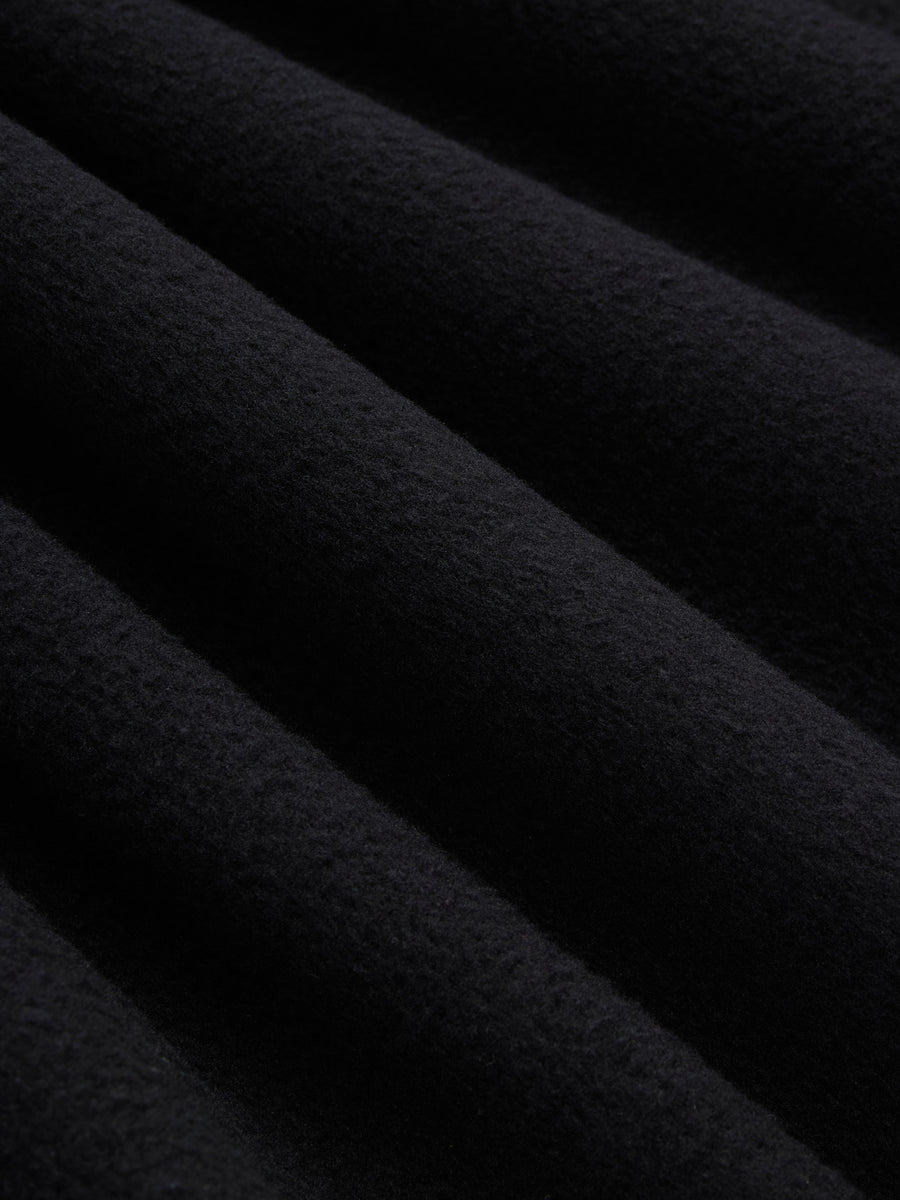 Asymmetrical Fleece ~ Black