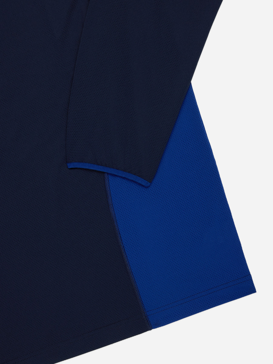 LS Track Tee ~ Navy/Cobalt