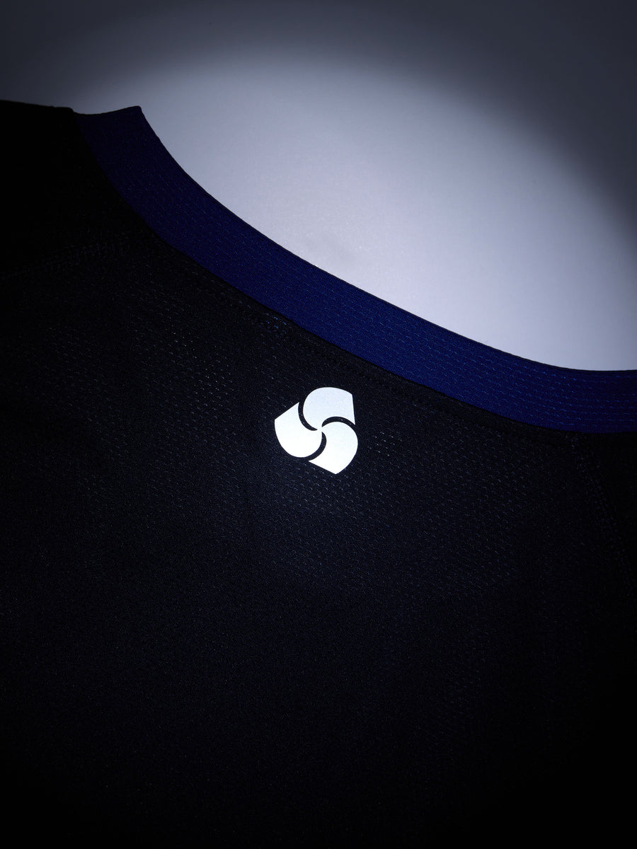 LS Track Tee ~ Navy/Cobalt