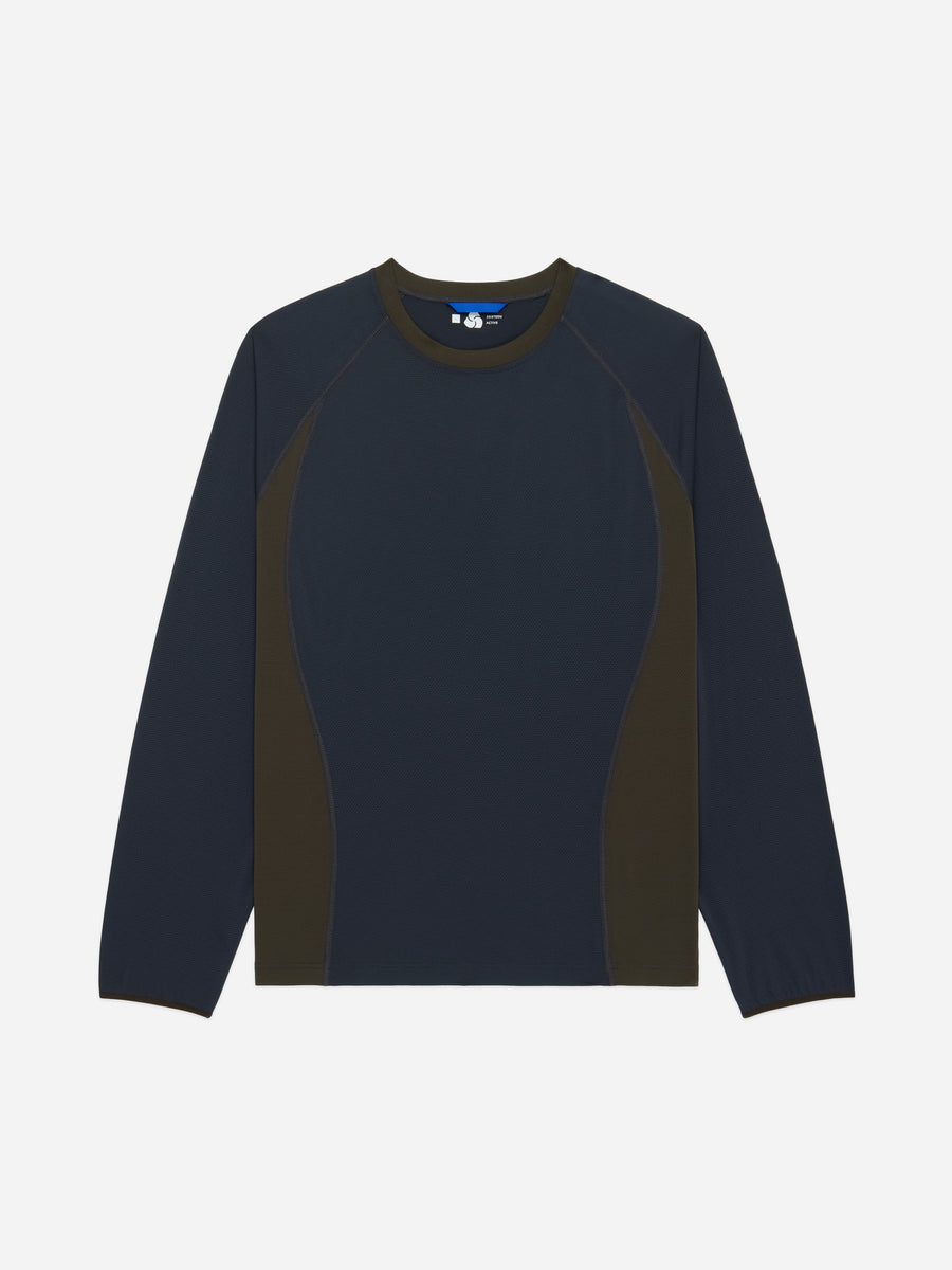 LS Track Tee ~ Olive/Charcoal