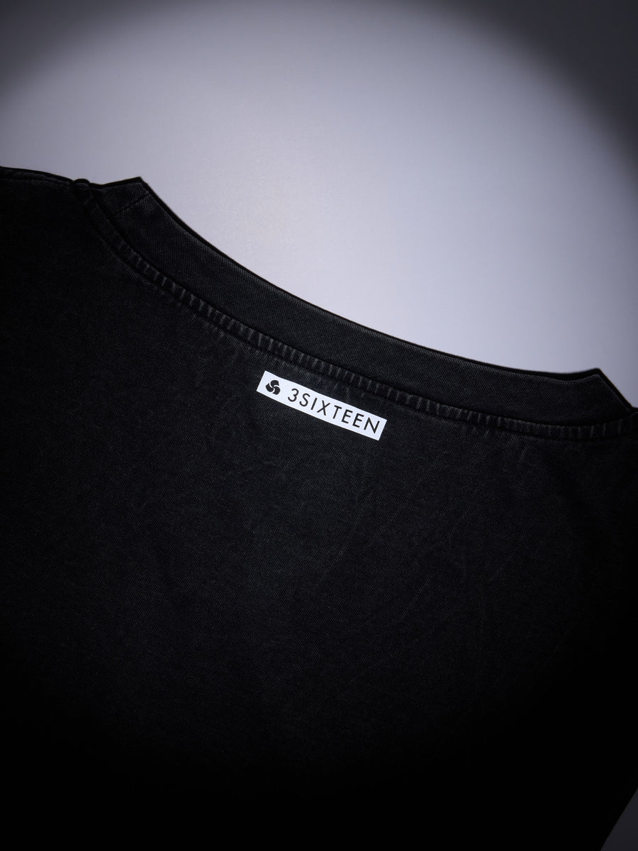 Training Cutoff Tee ~ Stonewash Black