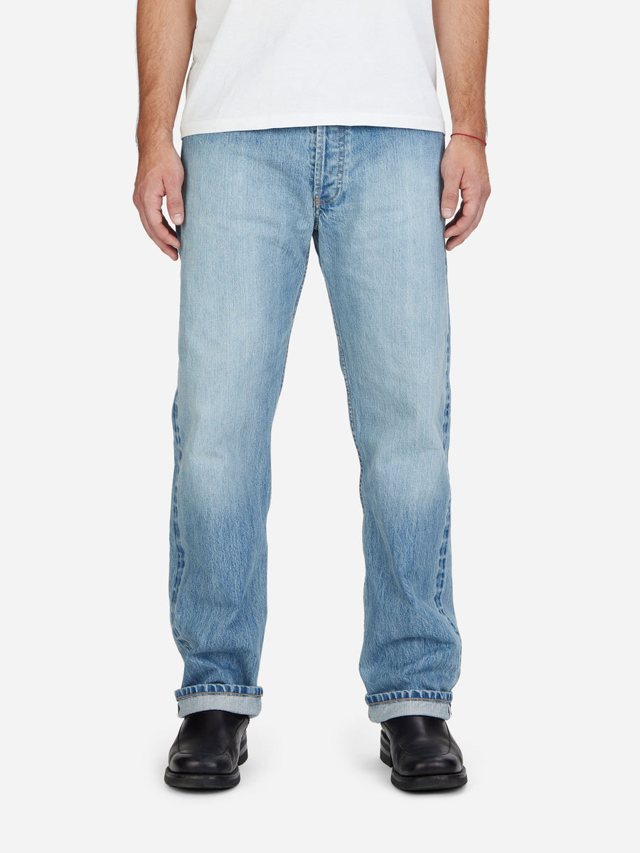 Men's Straight Leg Denim Jeans – Regular Fit, Stone/Light/Mid Wash, 100% Cotton, Waist 30-48 (Inseam 27,29,31)