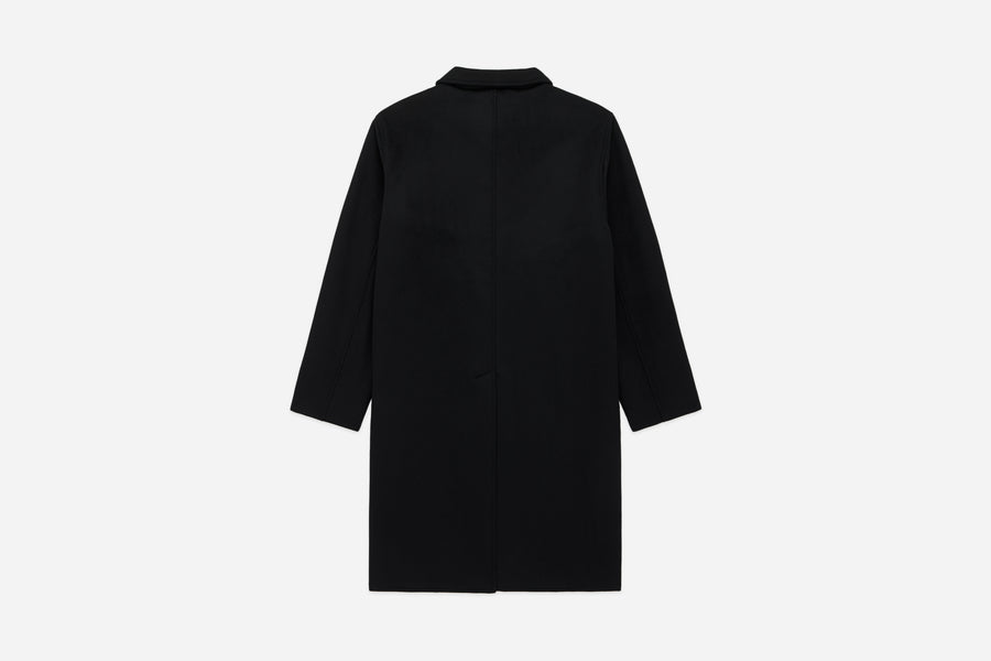 Mac Coat ~ Black Wool/Cashmere