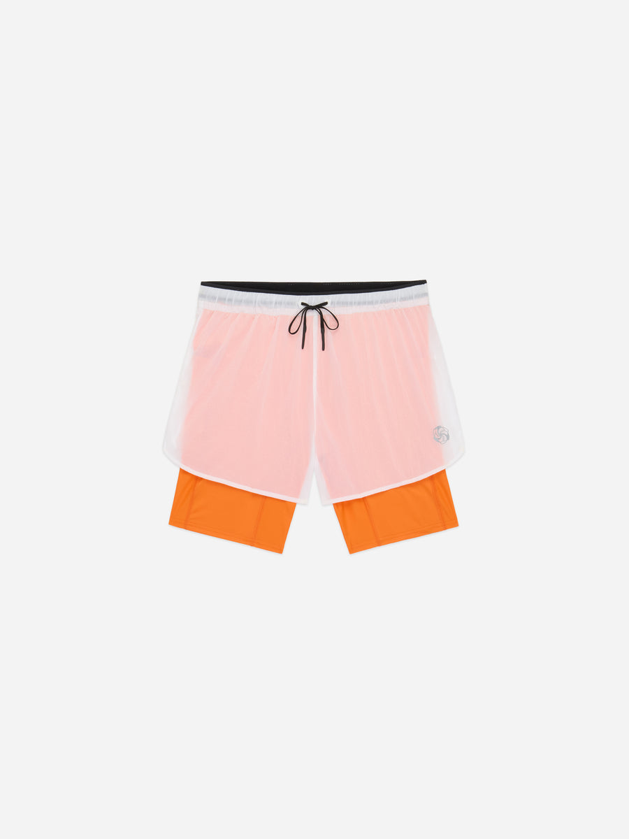 Pace Short ~ White/Orange