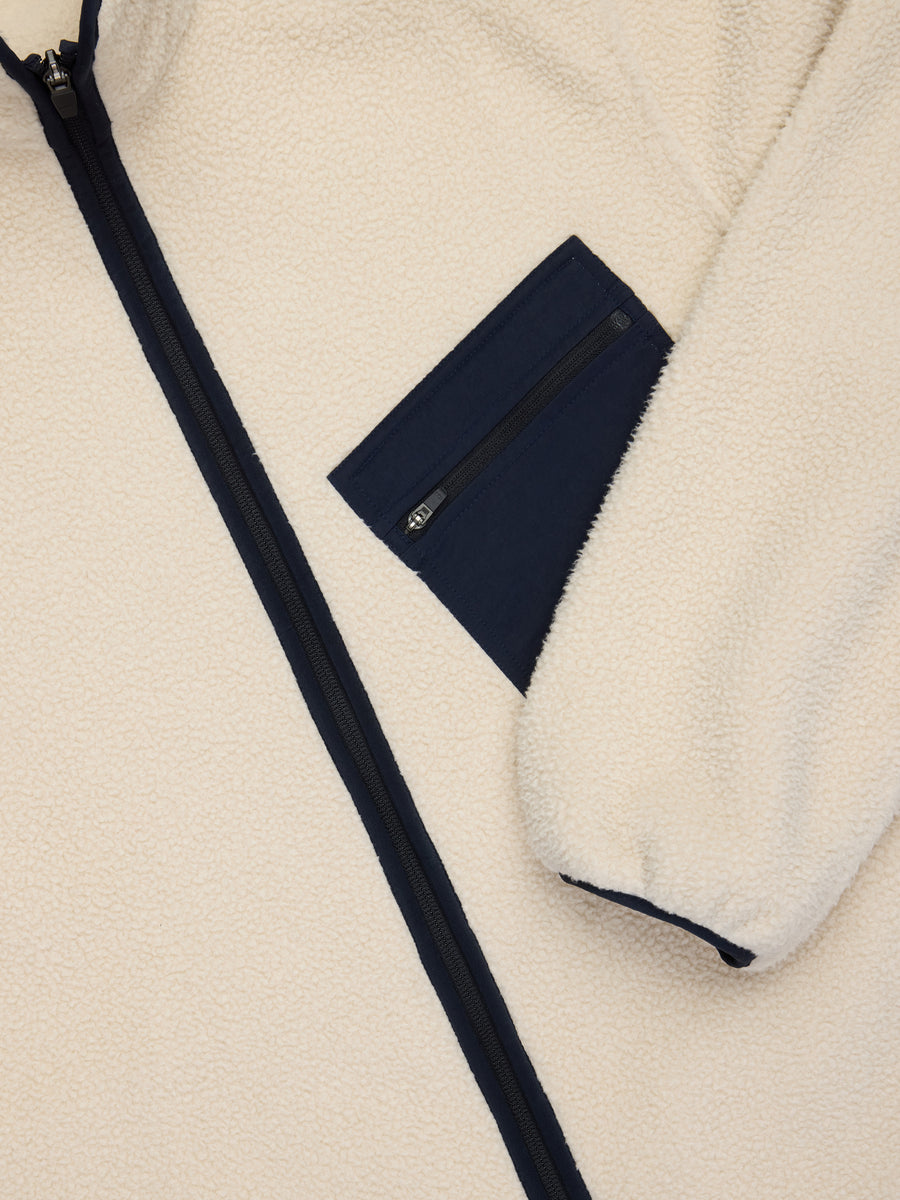 Summit Fleece ~ Ecru/Midnight