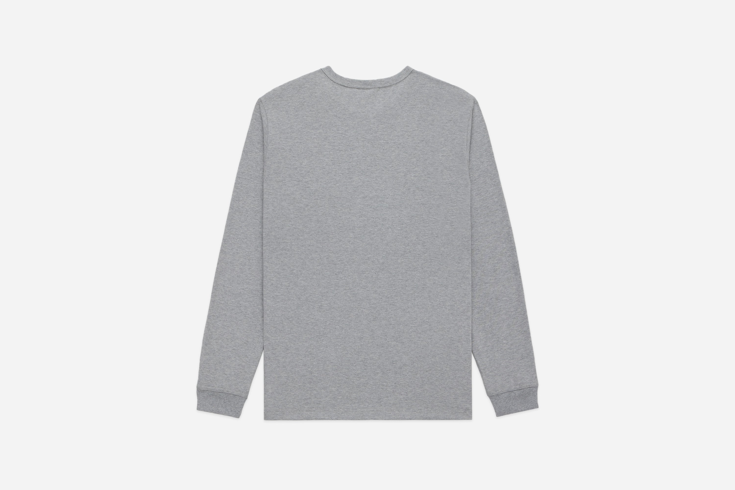 Long Sleeve Henley ~ Heather Grey – 3sixteen