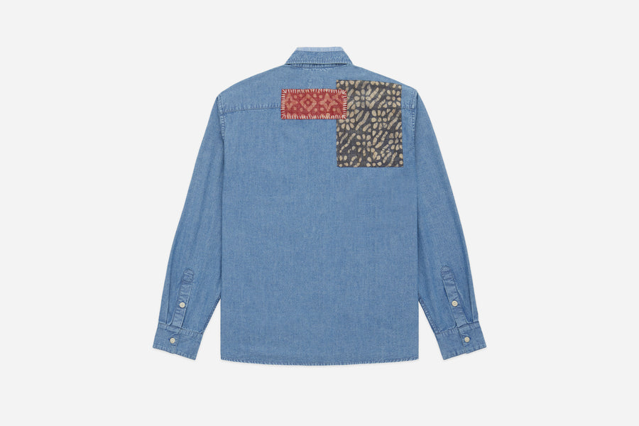 Utility Shirt ~ Patchwork Chambray