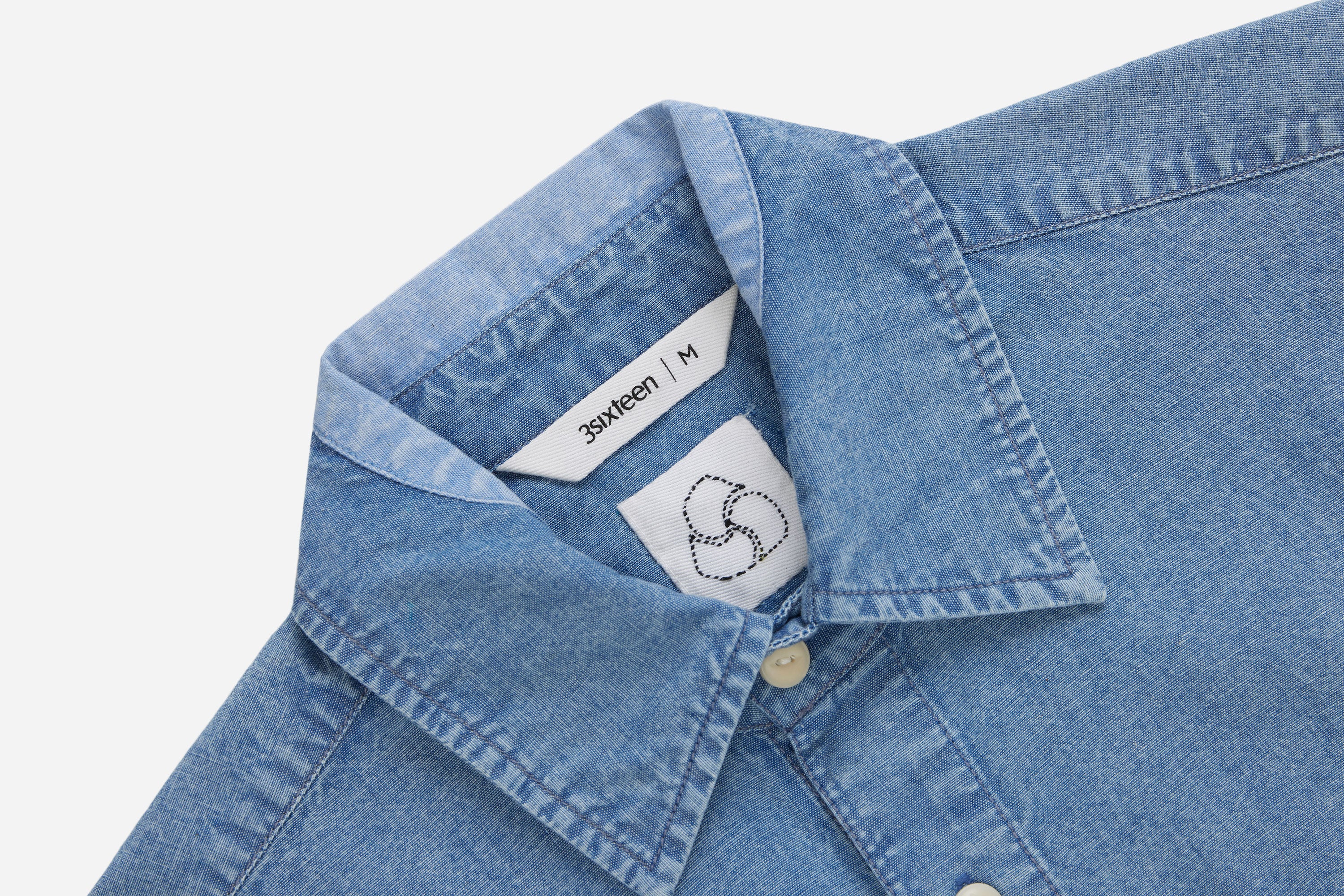 Utility Shirt ~ Patchwork Chambray – 3sixteen