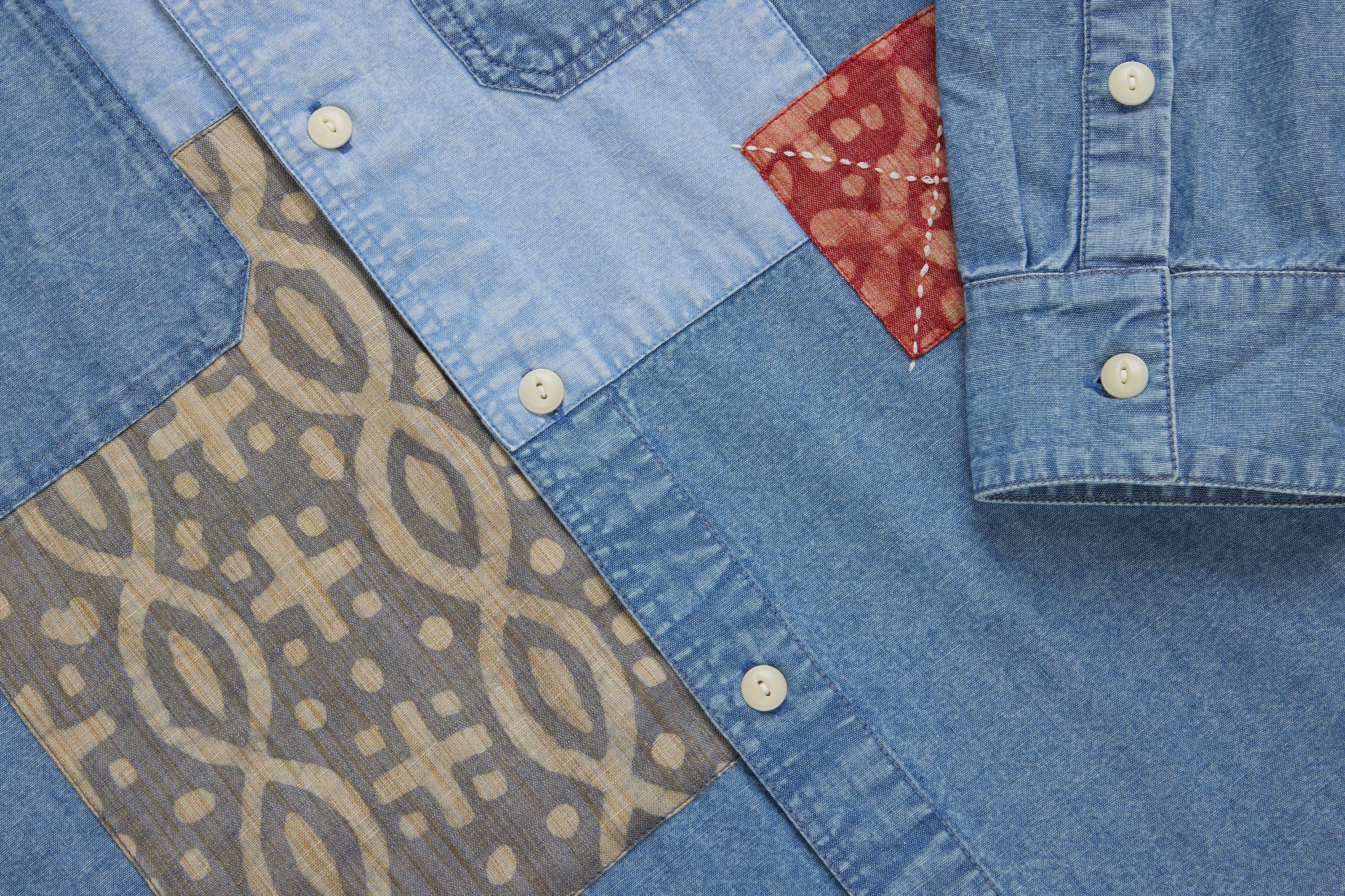 Utility Shirt ~ Patchwork Chambray – 3sixteen