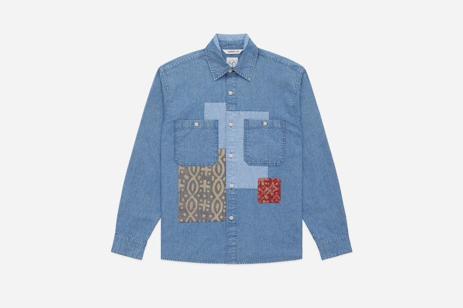 Utility Shirt ~ Patchwork Chambray