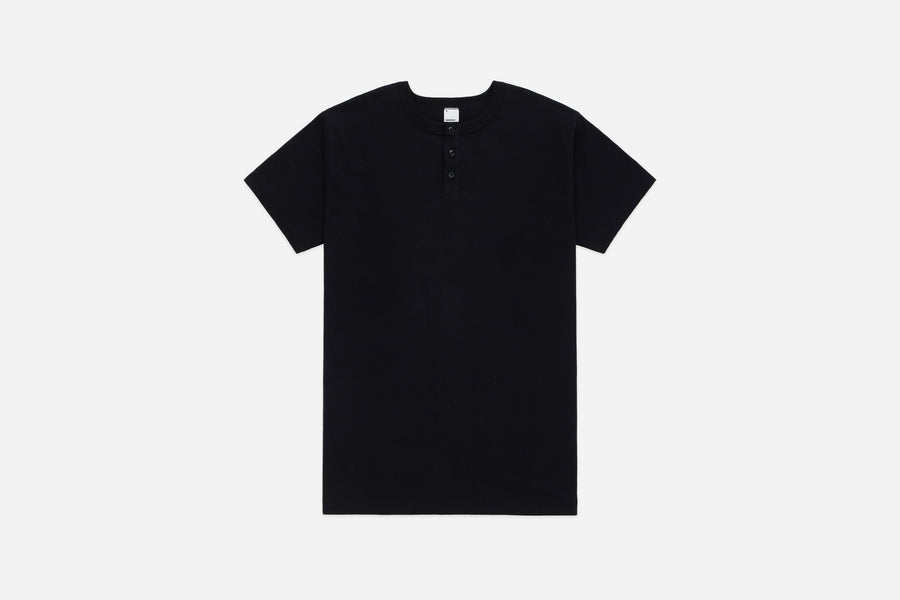 Short Sleeve Henley ~ Black
