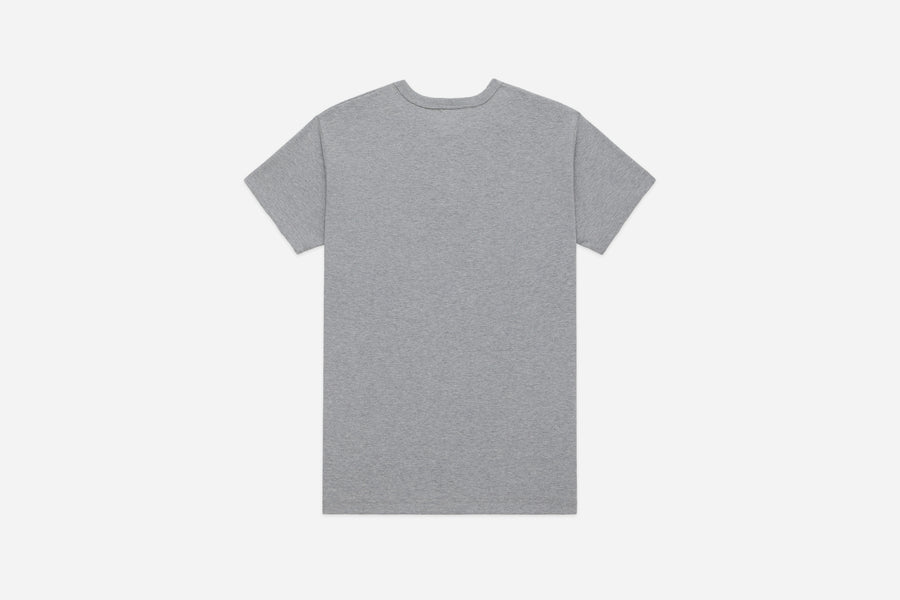 Short Sleeve Henley ~ Heather Grey
