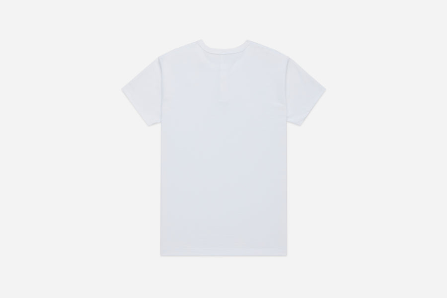 Short Sleeve Henley ~ White