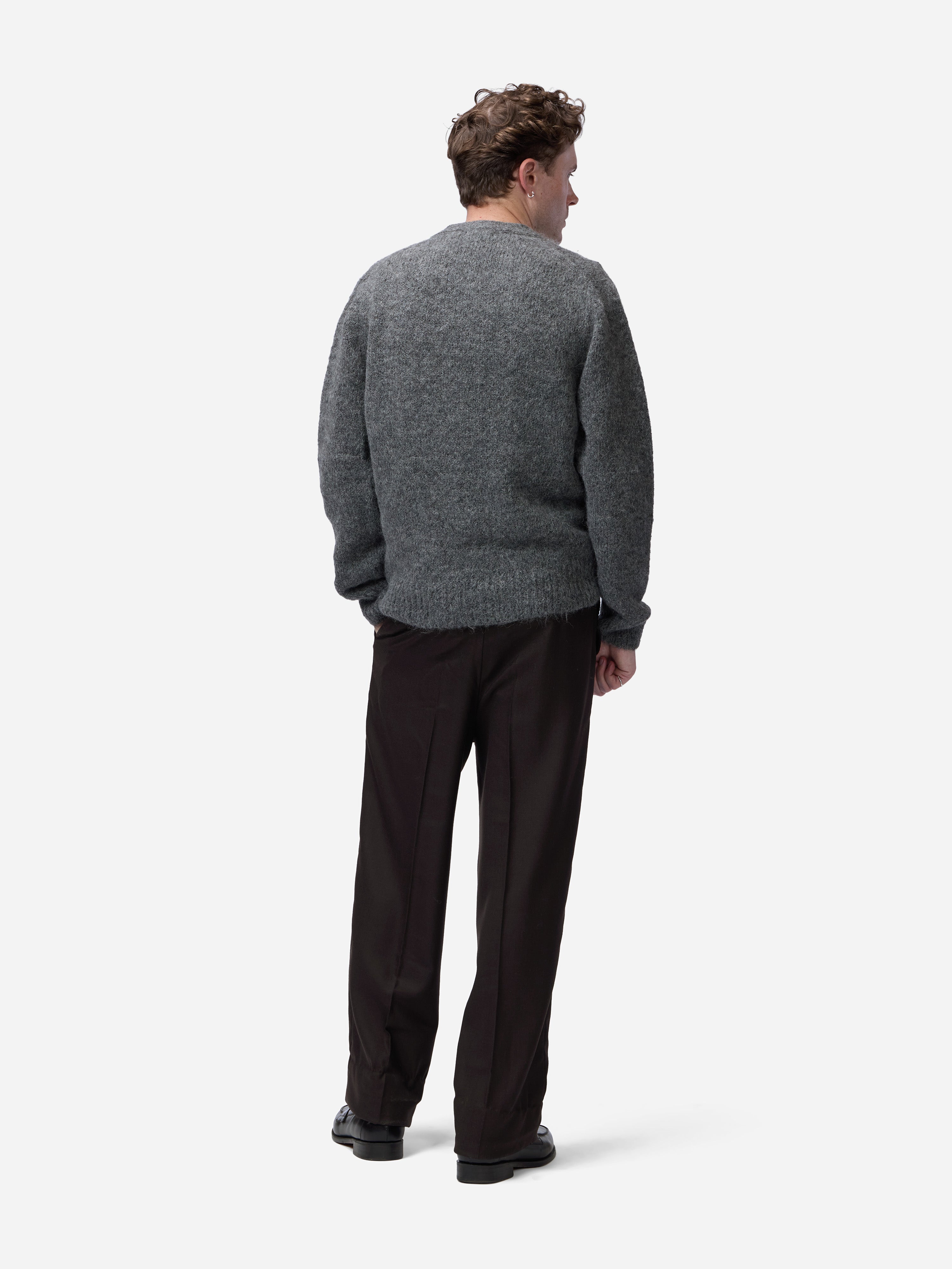 Classic Cardigan ~ Pewter Alpaca – 3sixteen