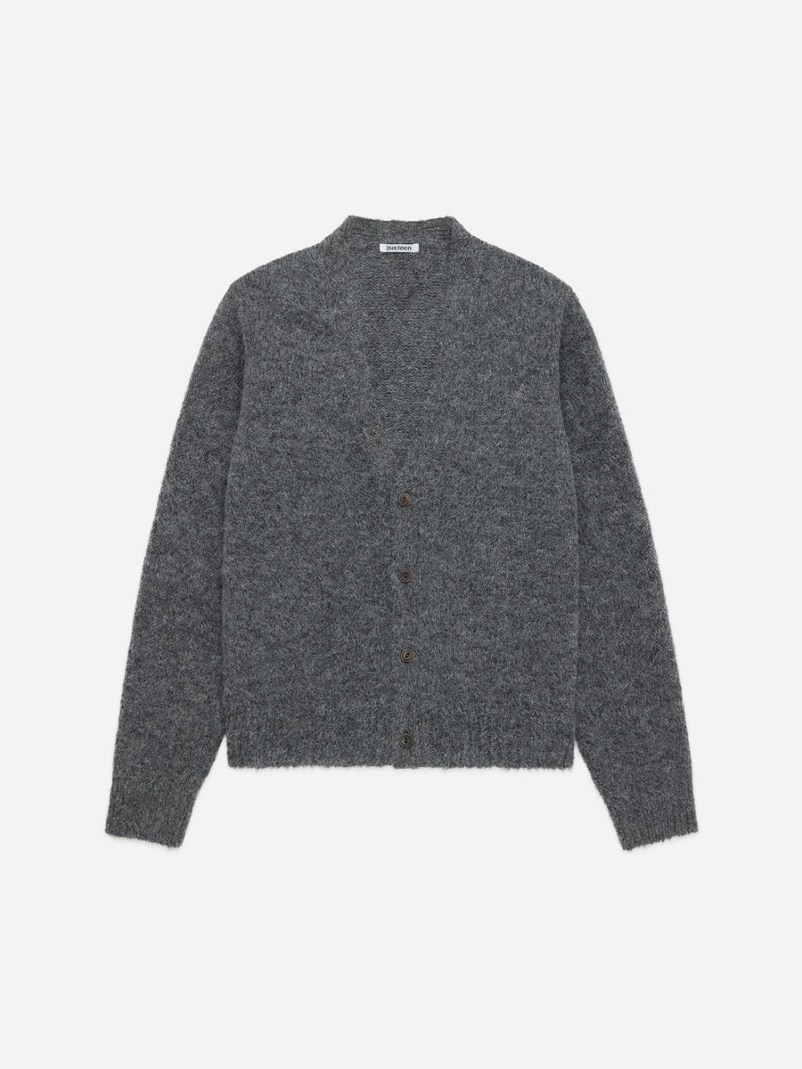 Classic Cardigan ~ Pewter Alpaca