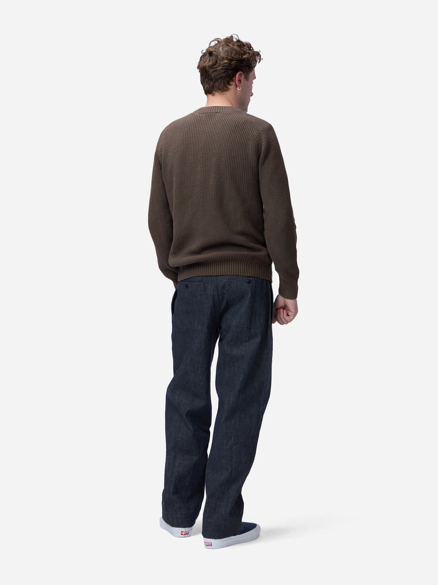 Cotton Crewneck Sweater ~ Earth