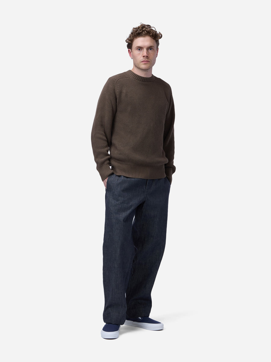 Cotton Crewneck Sweater ~ Earth