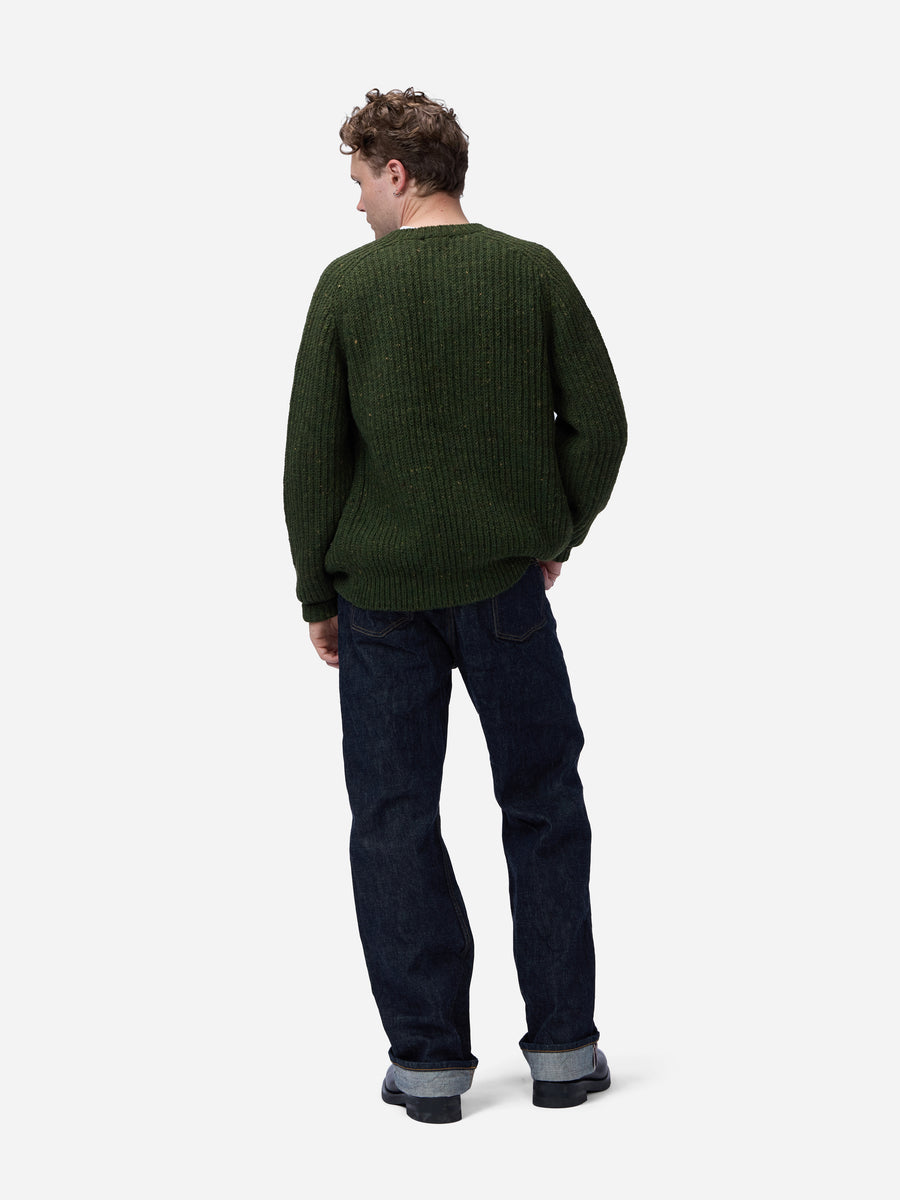Fisherman Cardigan ~ Hunter Green