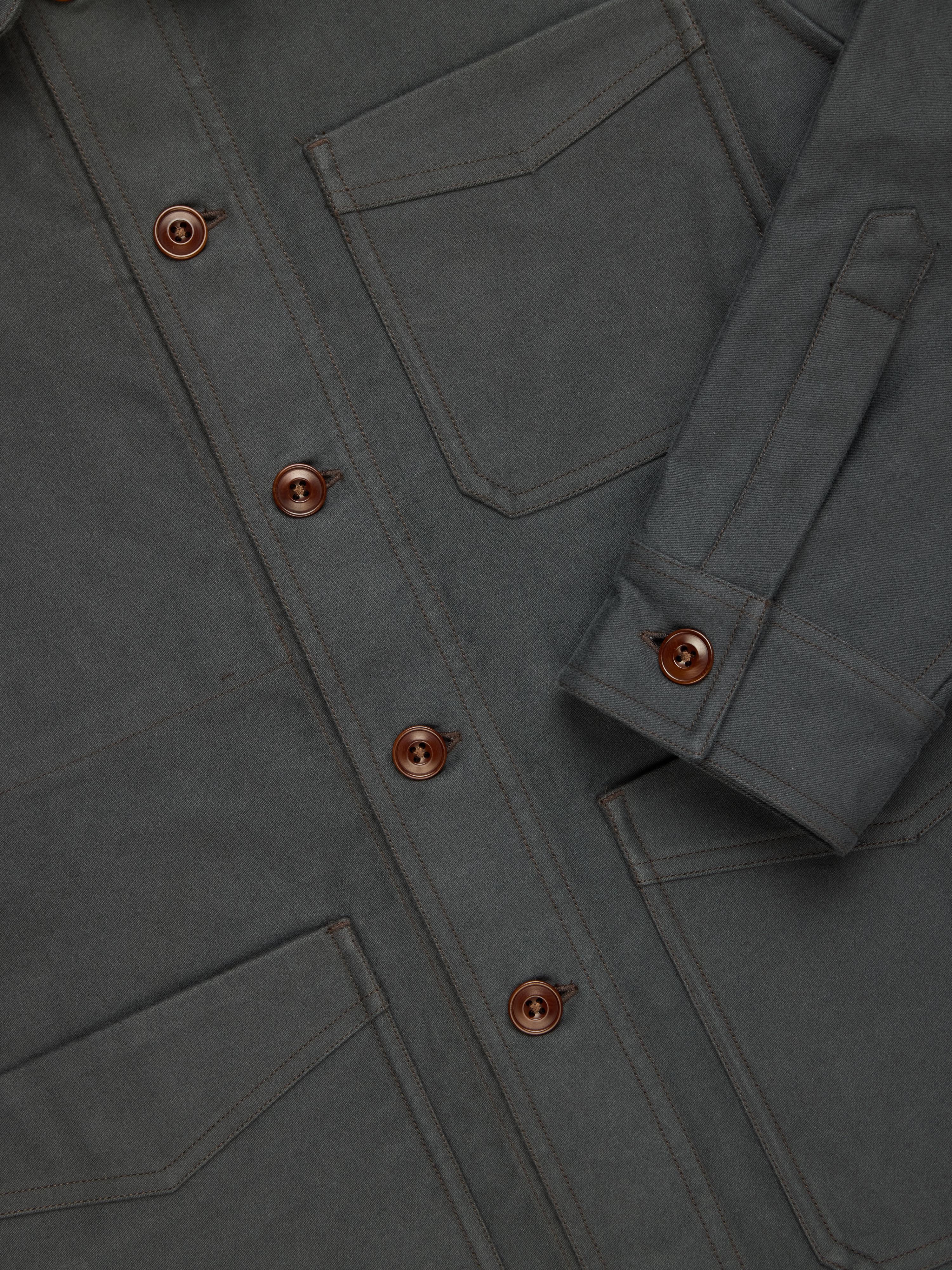 ジャケット・アウター RATS FRENCH WORK JACKET M French Work Jacket ~ Grey Moleskin – 3sixteen