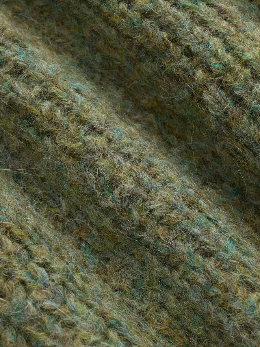Half Zip Knit ~ Marled Sage