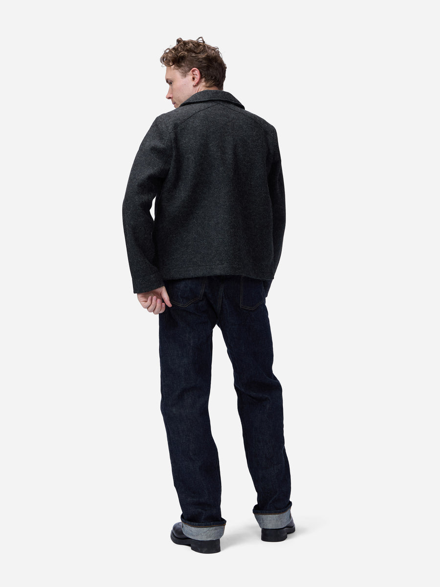 Officer Shirt ~ Charcoal Felted Wool