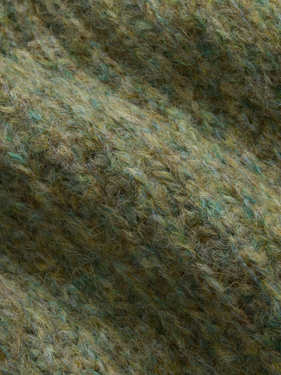 Rib Scarf ~ Marled Sage
