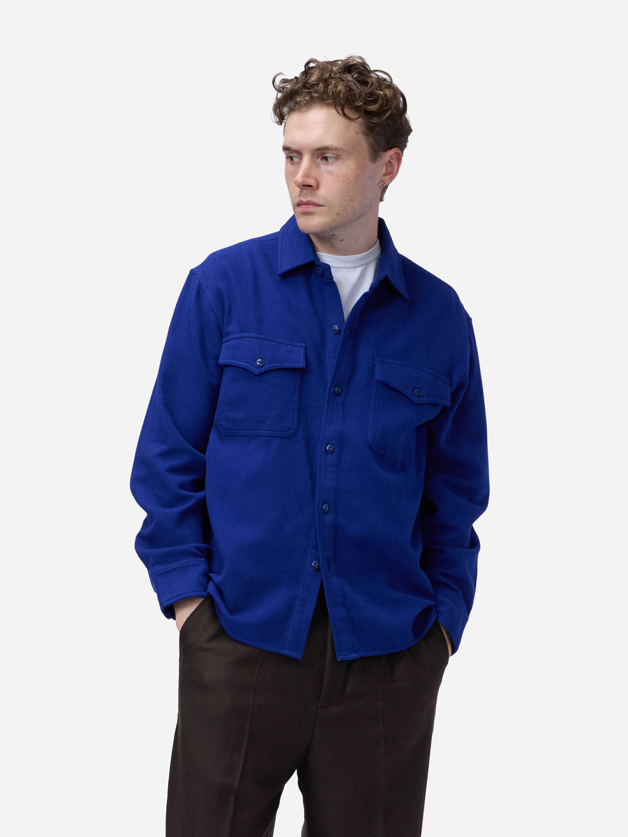 USN Overshirt ~ Cobalt Flannel