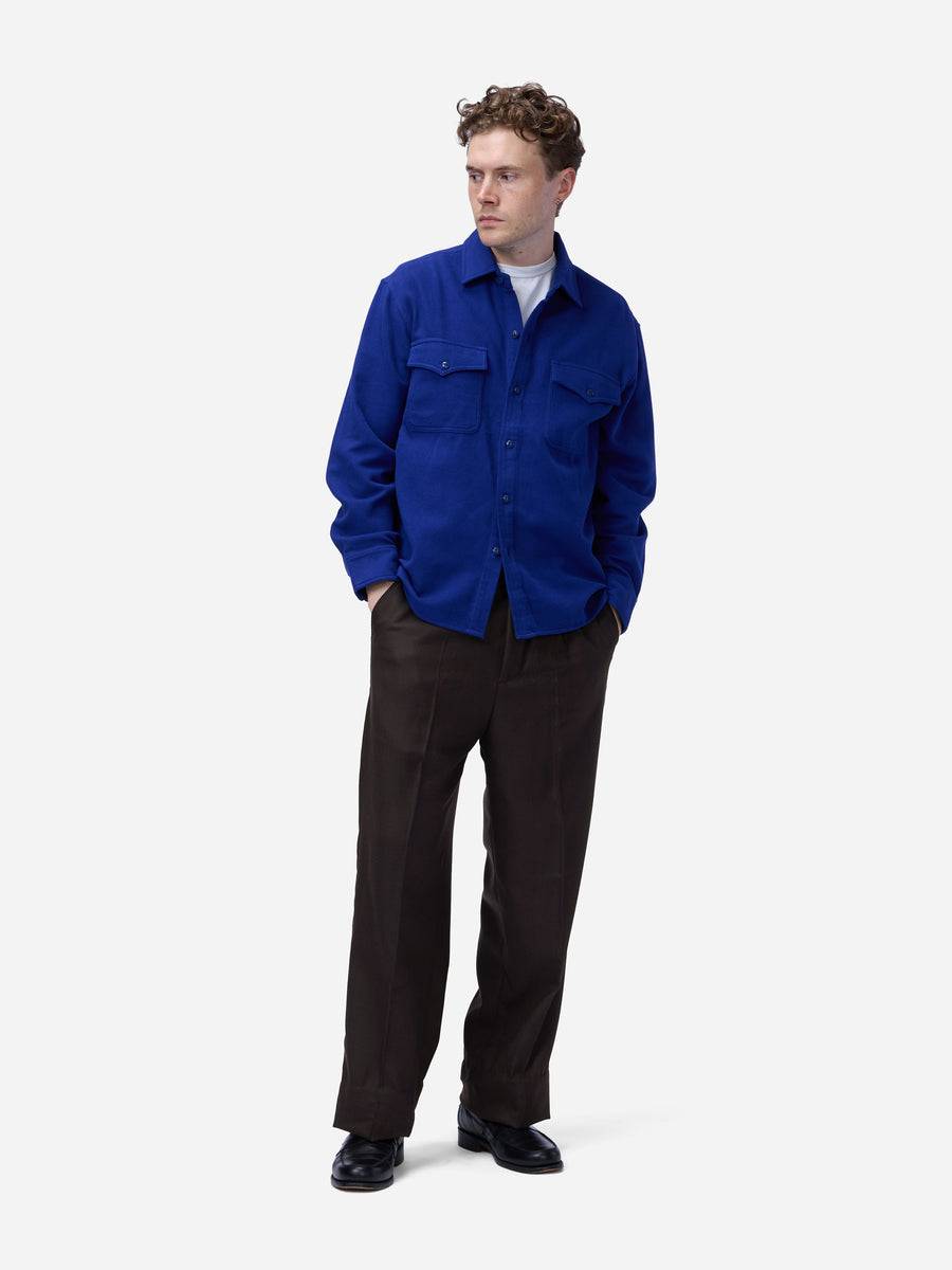 USN Overshirt ~ Cobalt Flannel