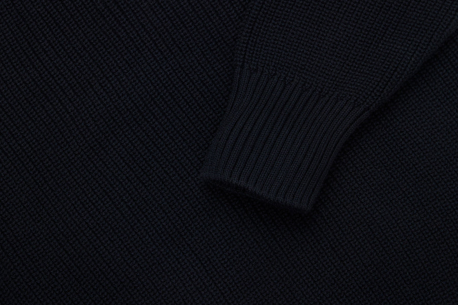 Cotton Crewneck Sweater ~ Black