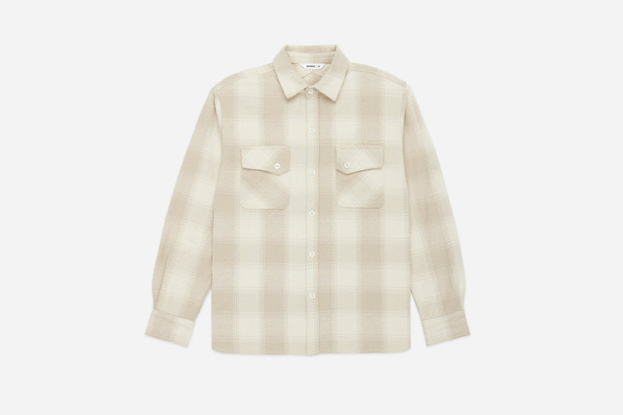 Crosscut Flannel ~ Alabaster Twill