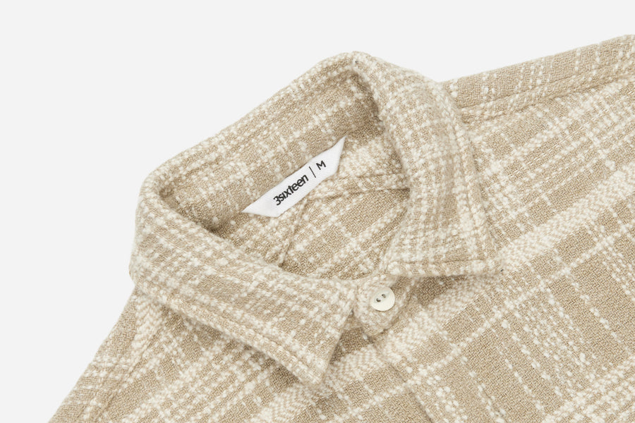 Crosscut Flannel ~ Alabaster Jacquard