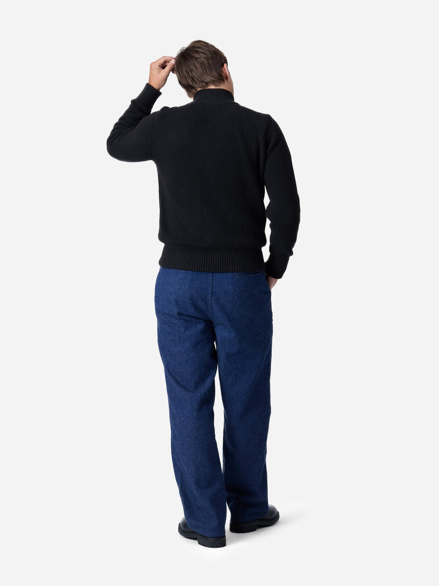 Driver Knit ~ Black Pima Cotton