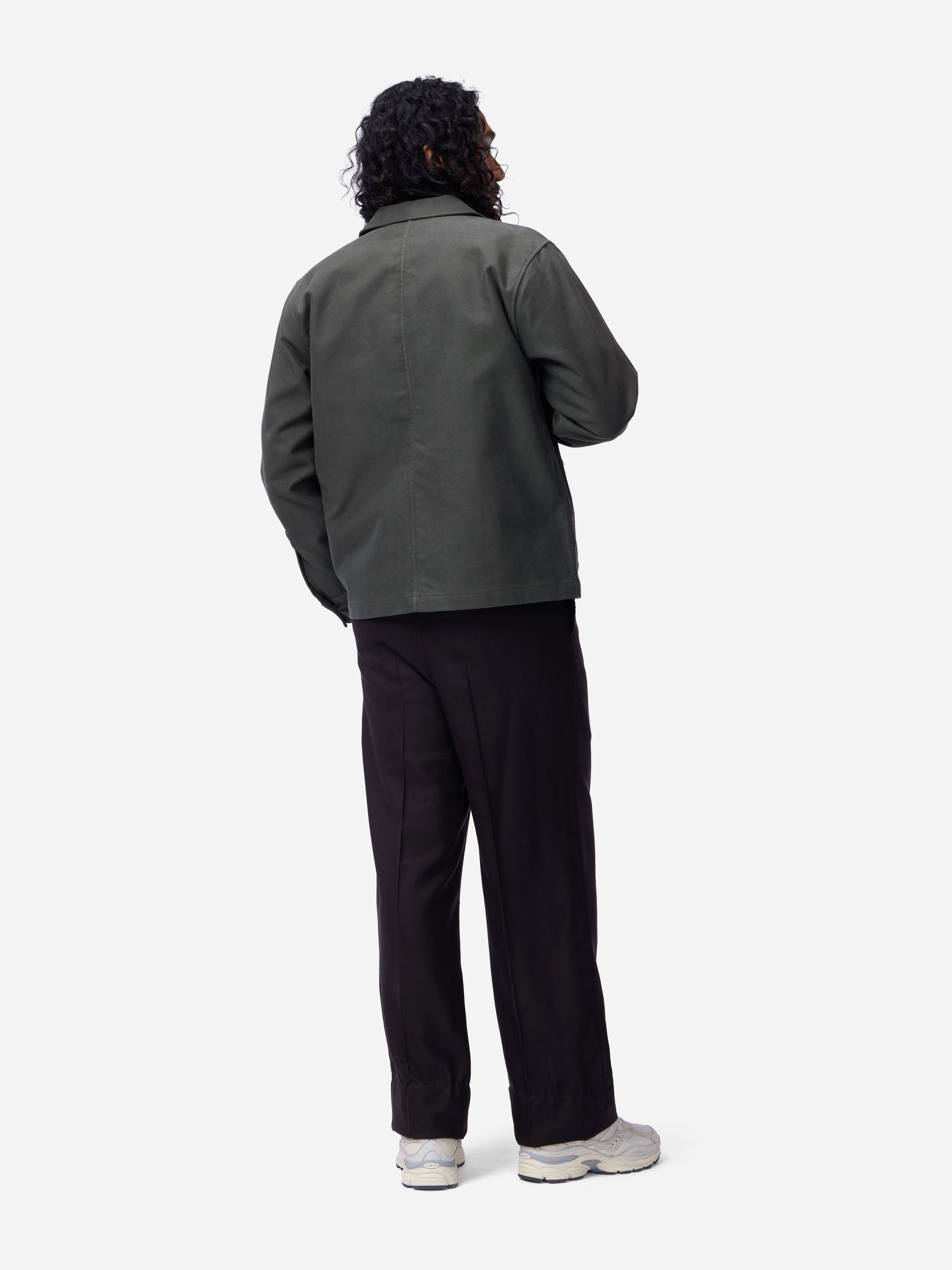 French Work Jacket ~ Grey Moleskin – 3sixteen