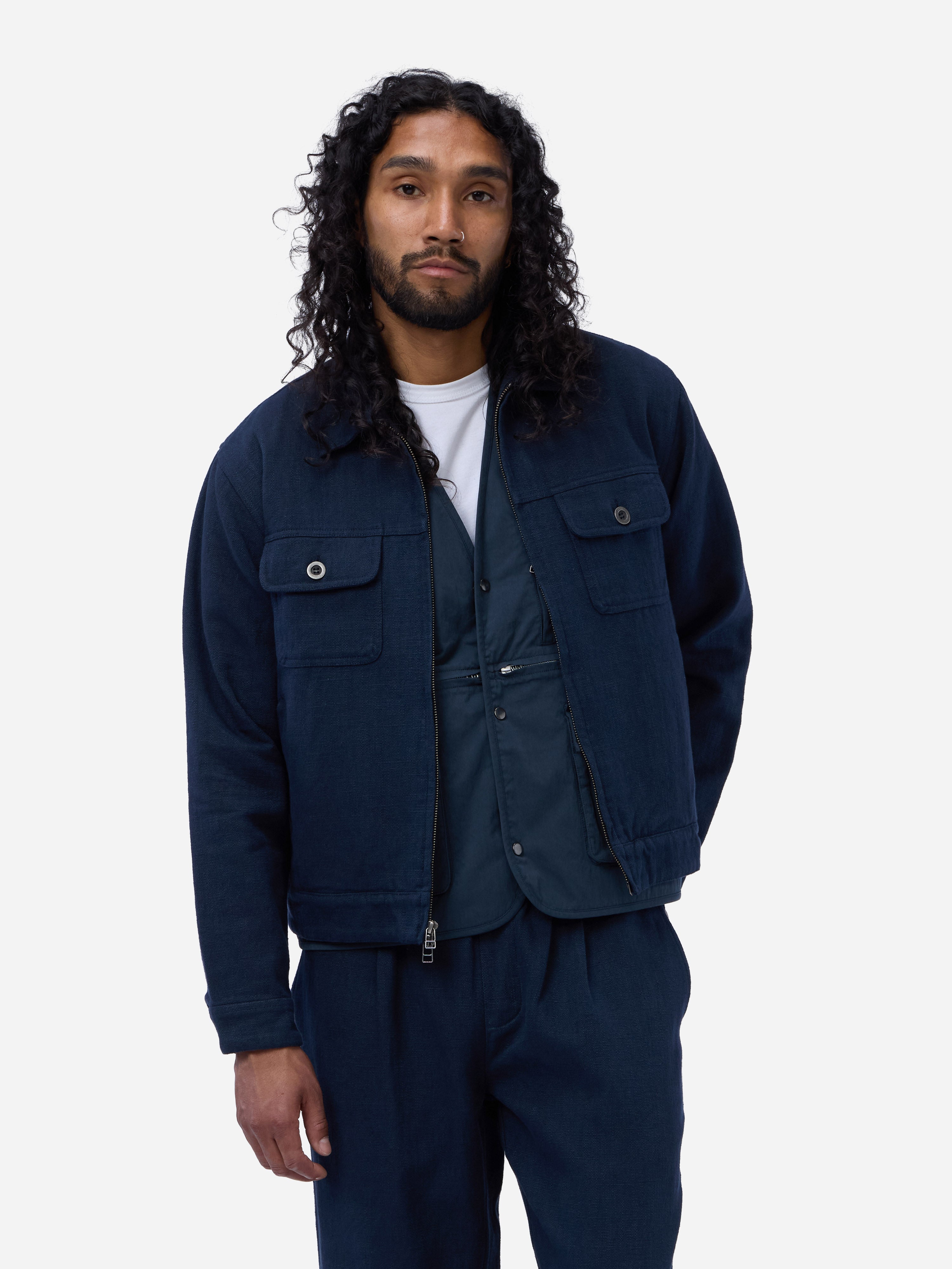 60s 70s Petit Calle 八の字 メカニックジャケット Mechanic Jacket ~ Midnight – 3sixteen