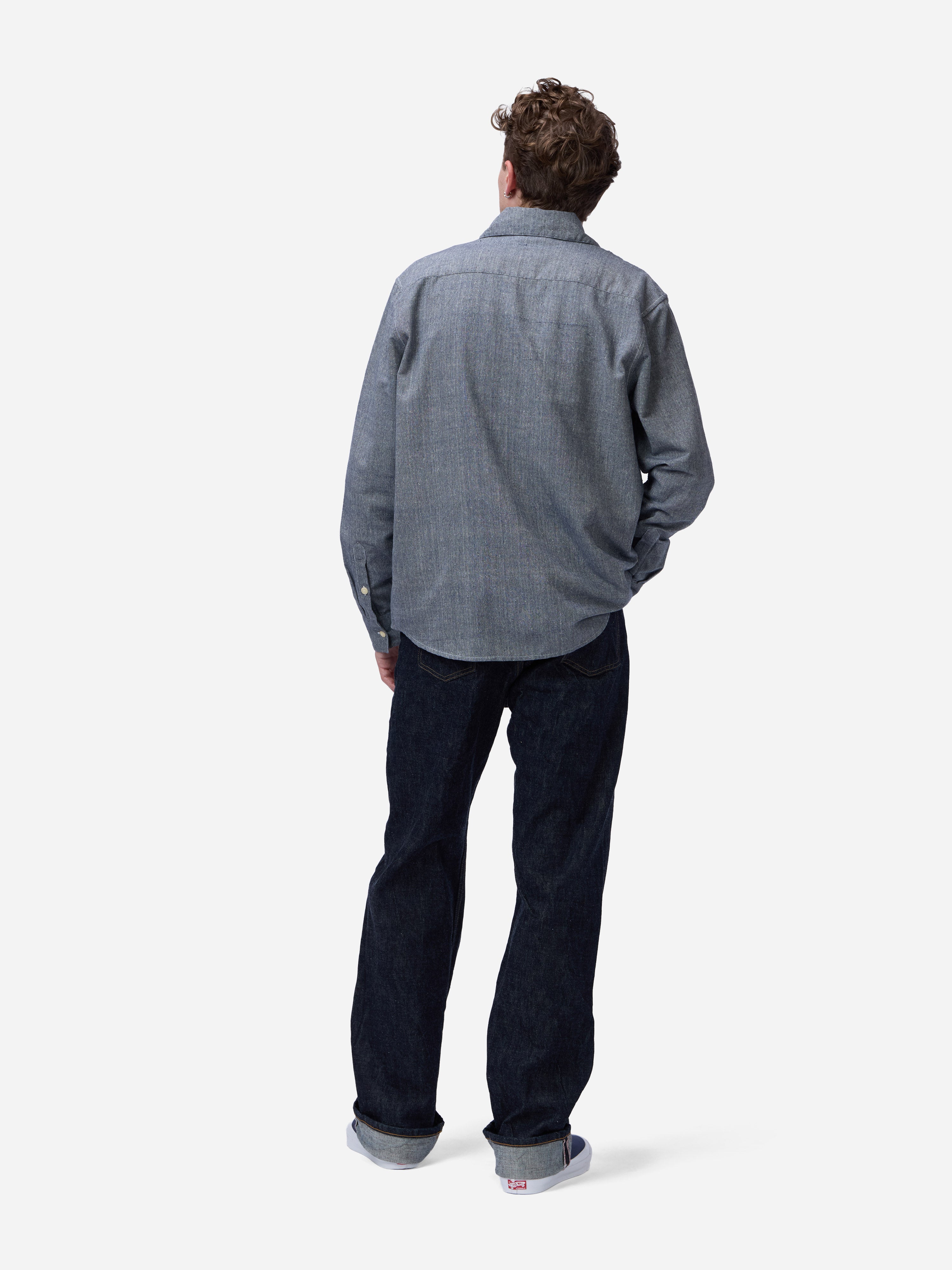 Utility Chambray Shirt ~ Handloom Silk Khadi – 3sixteen