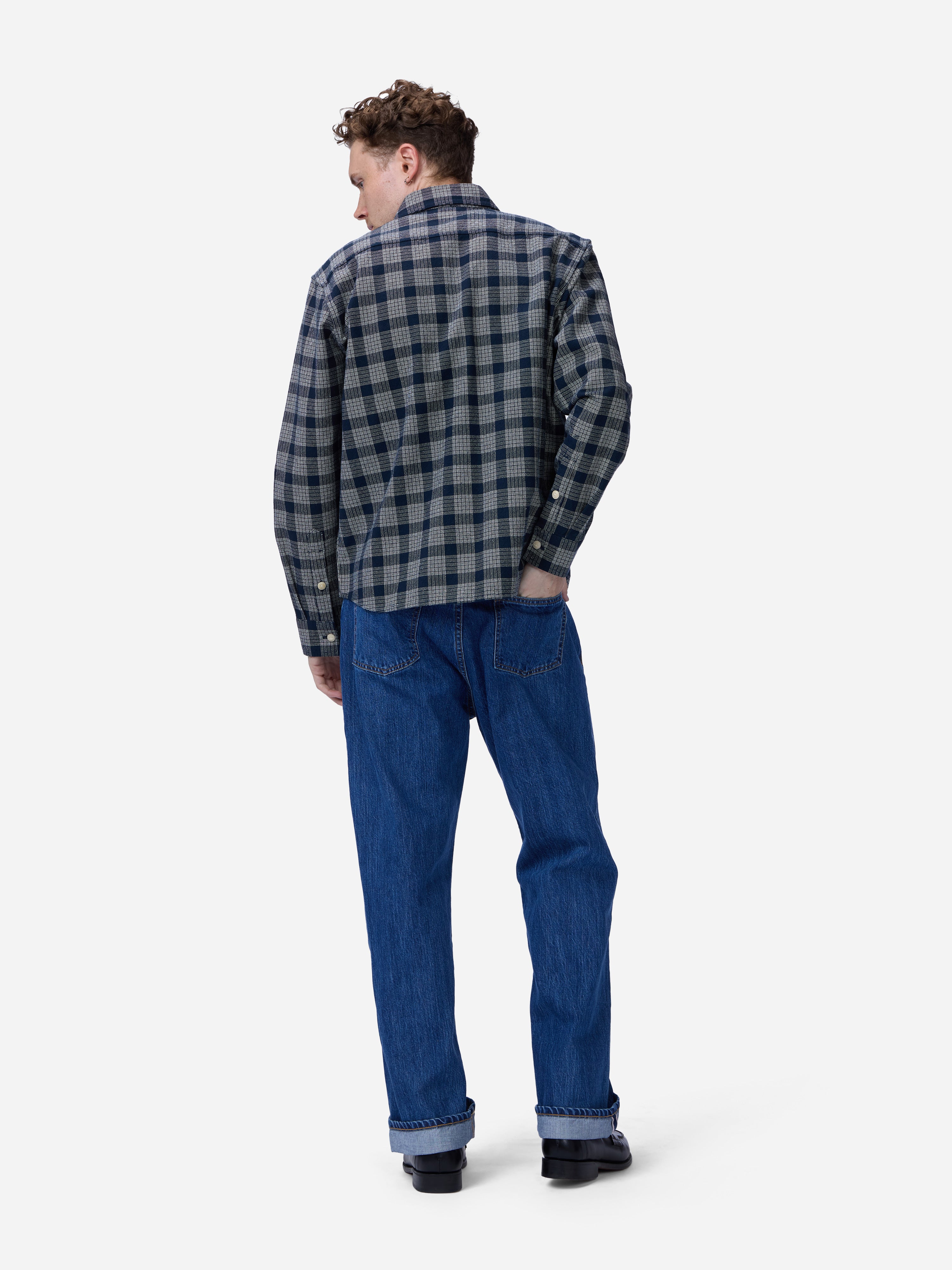 Utility Flannel ~ Midnight Boxweave – 3sixteen