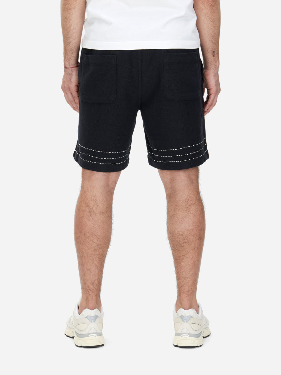 Club Short ~ Black Hand Stitch