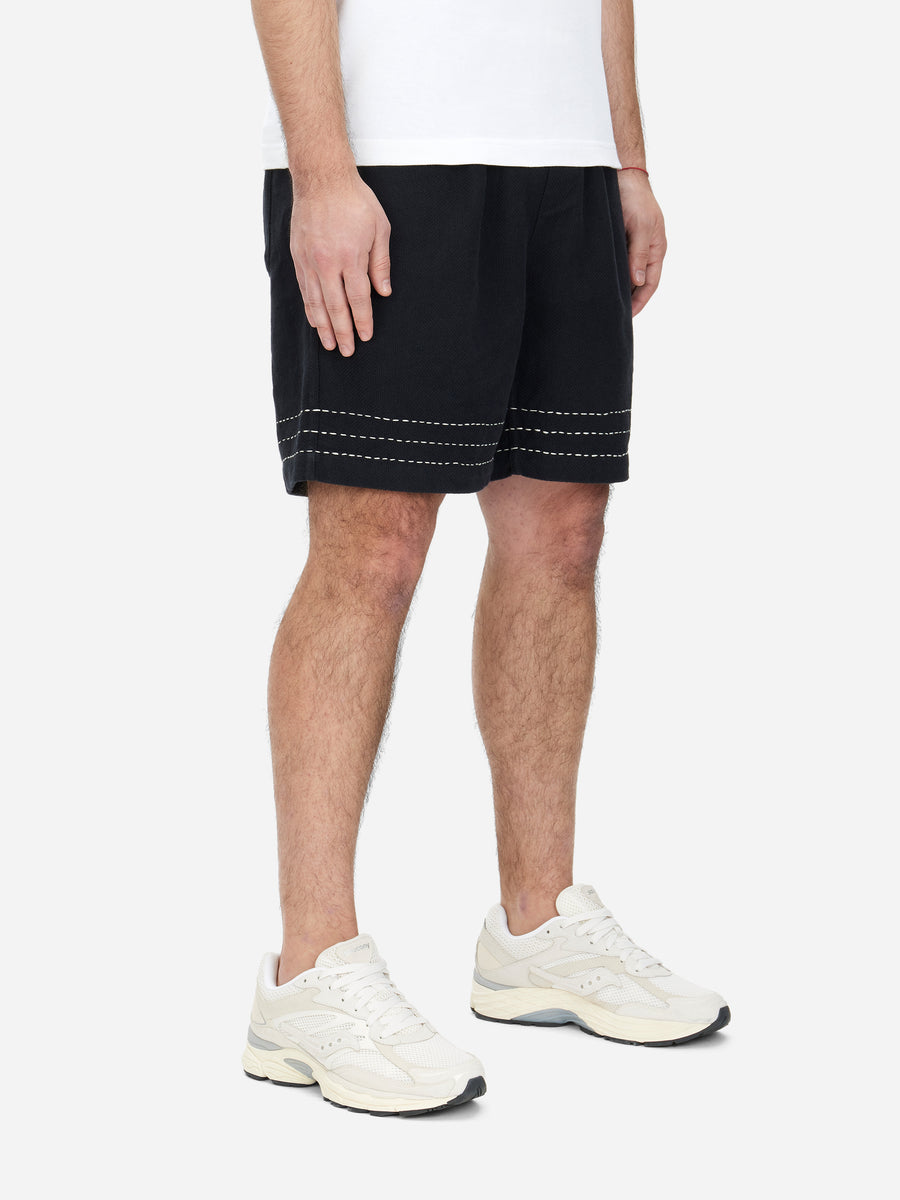 Club Short ~ Black Hand Stitch
