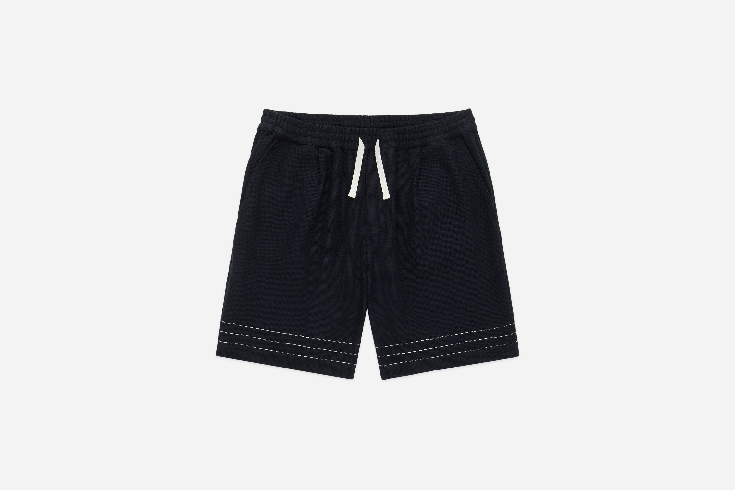 Club Short ~ Black Hand Stitch – 3sixteen