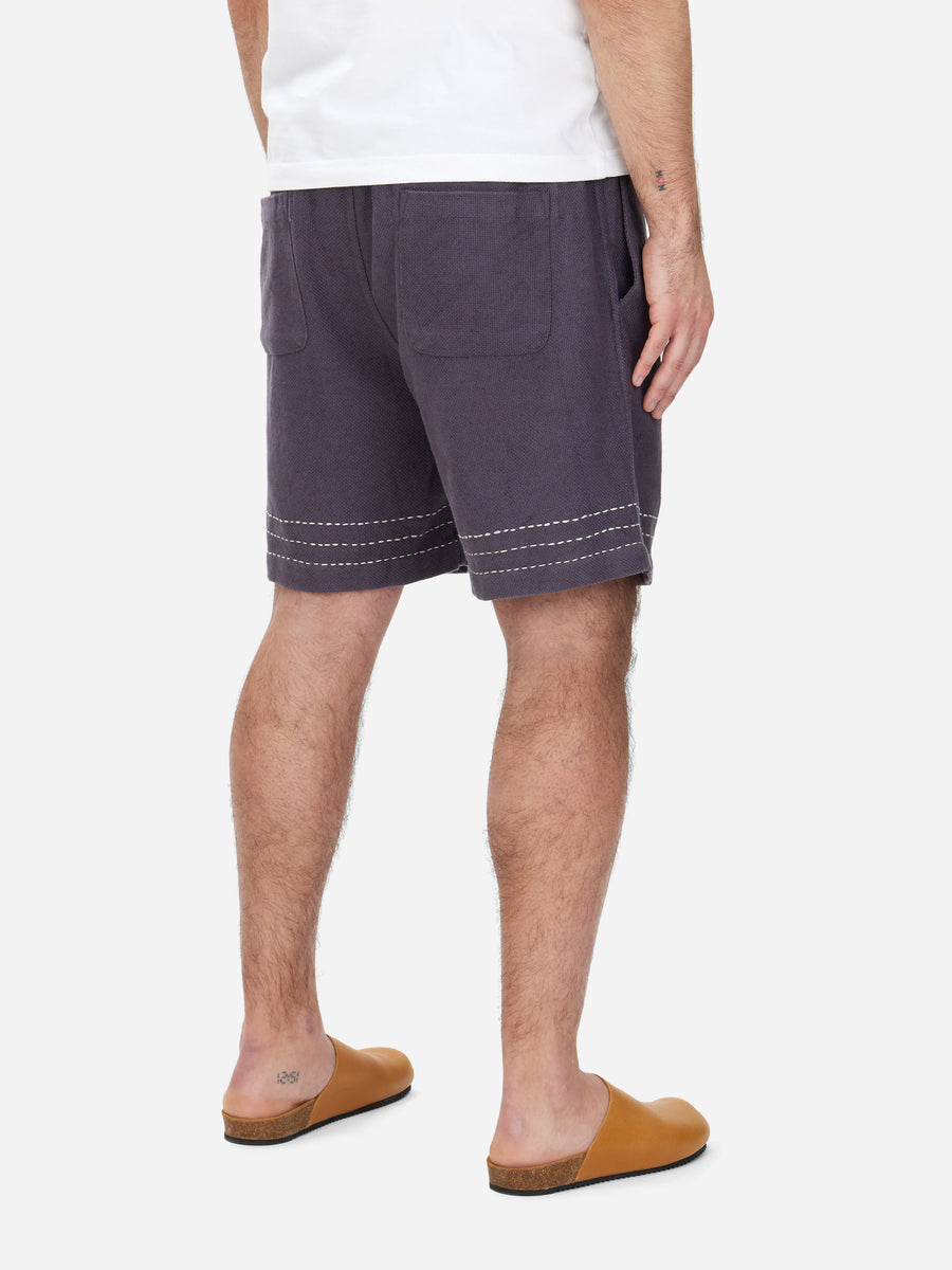 Club Short ~ Plum Hand Stitch