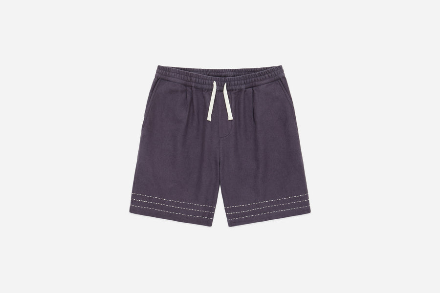 Club Short ~ Plum Hand Stitch