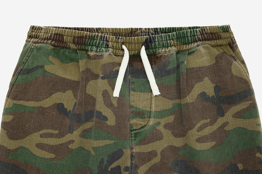 Drawstring Shorts ~ Camo Twill