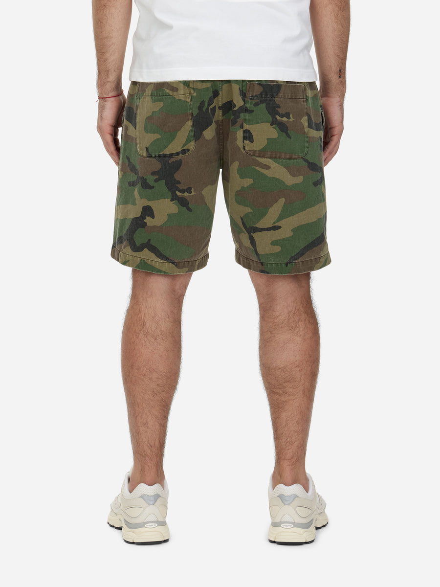 Drawstring Shorts ~ Camo Twill
