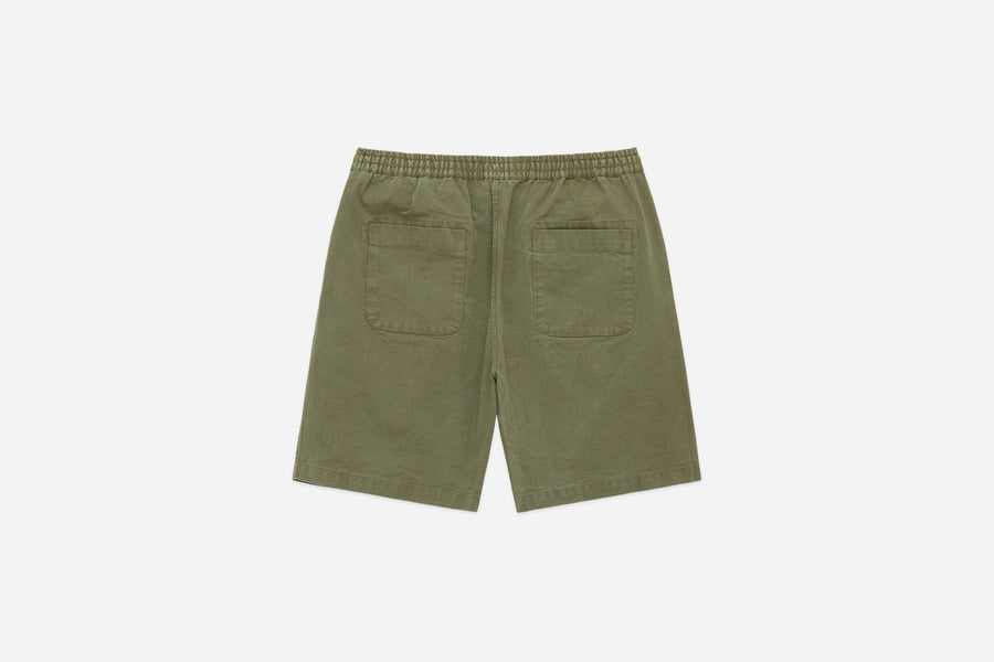 Drawstring Shorts ~ Olive Twill