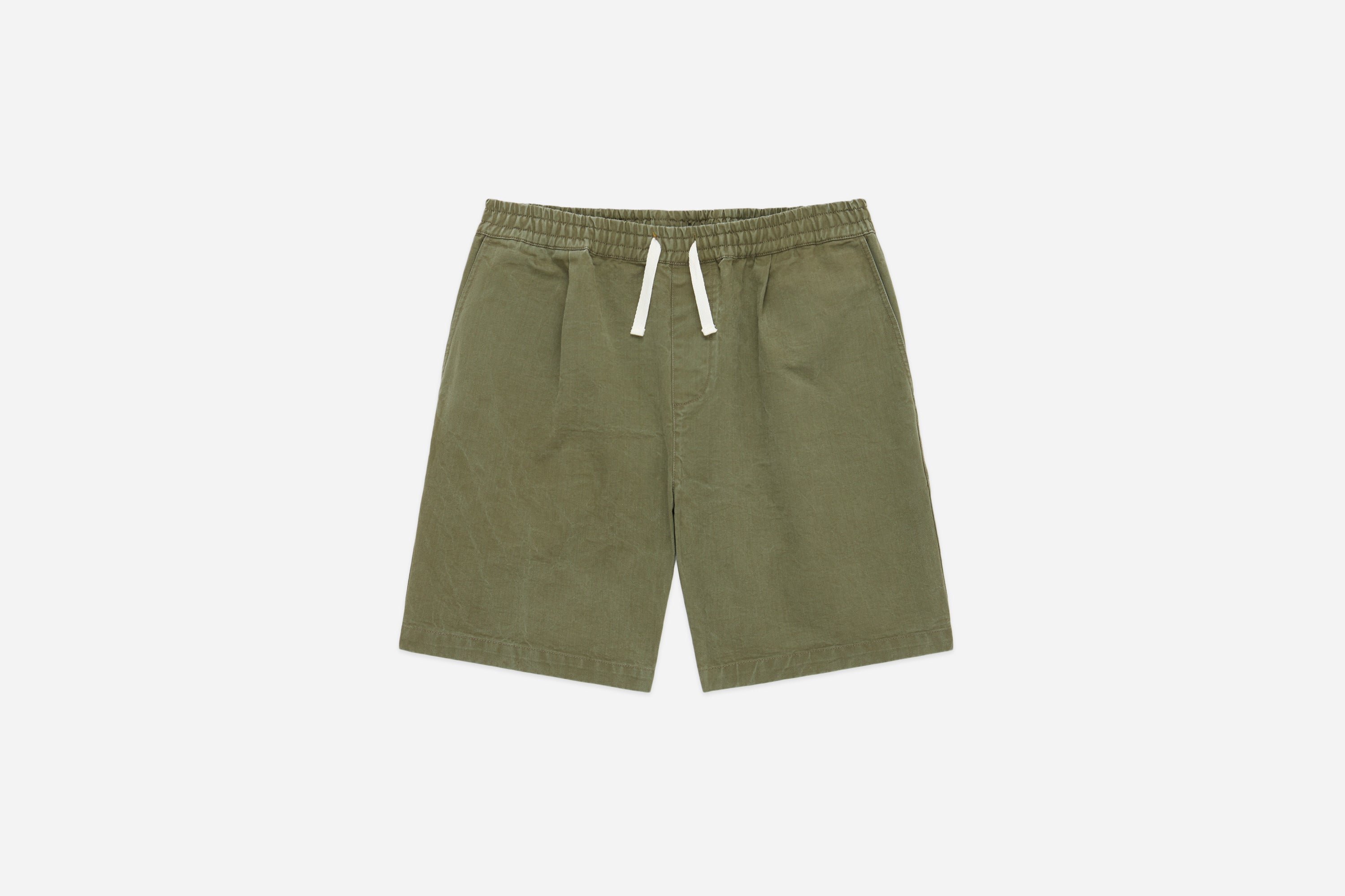 Drawstring Shorts ~ Olive Twill – 3sixteen