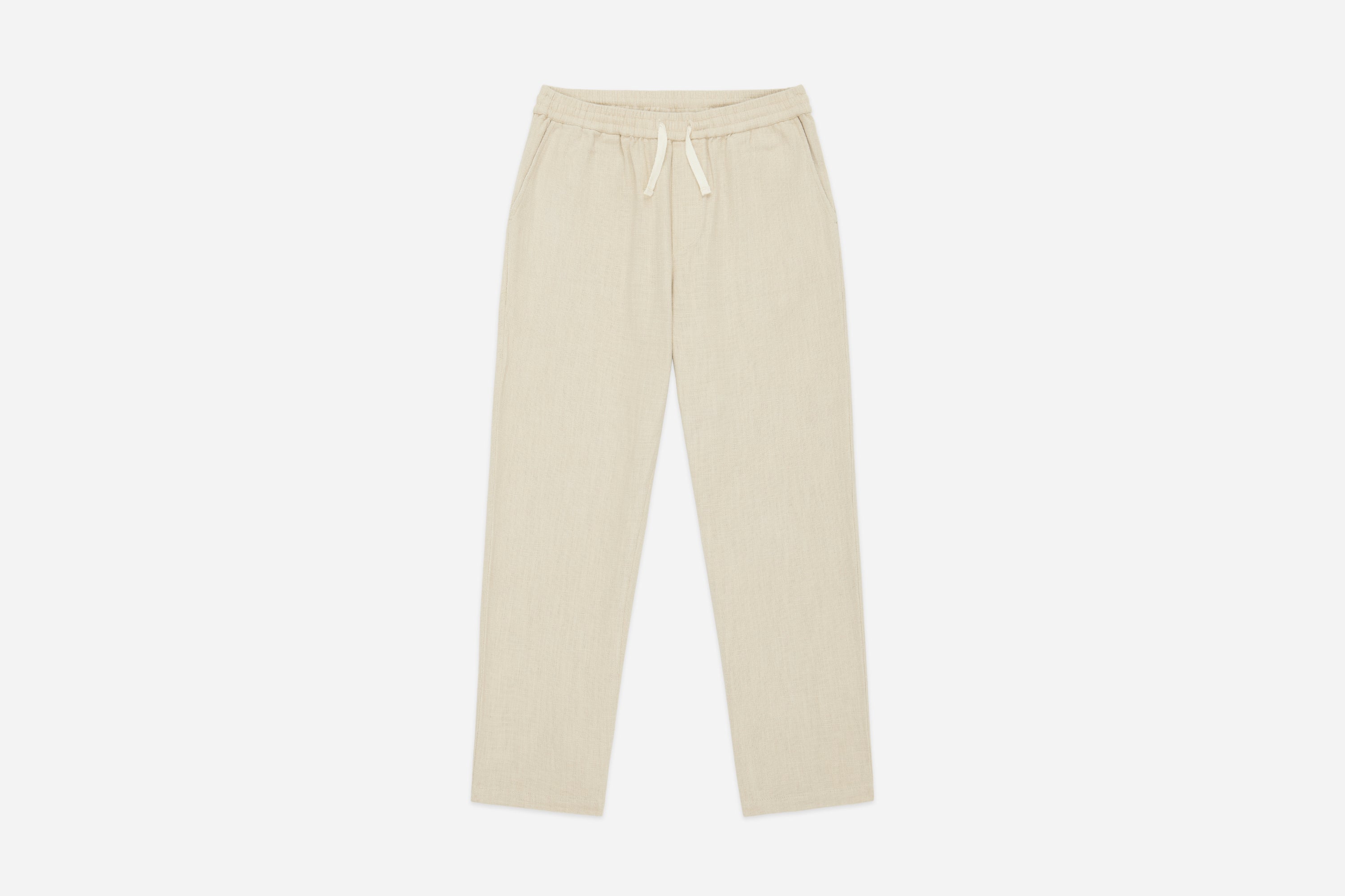 Easy Pant ~ Alabaster Cotton/Linen – 3sixteen