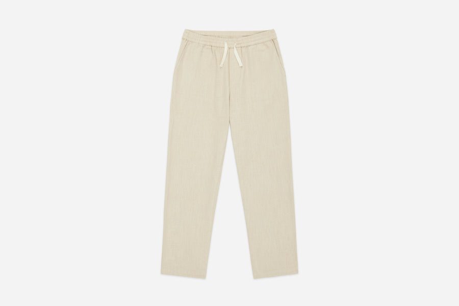 Easy Pant ~ Alabaster Cotton/Linen